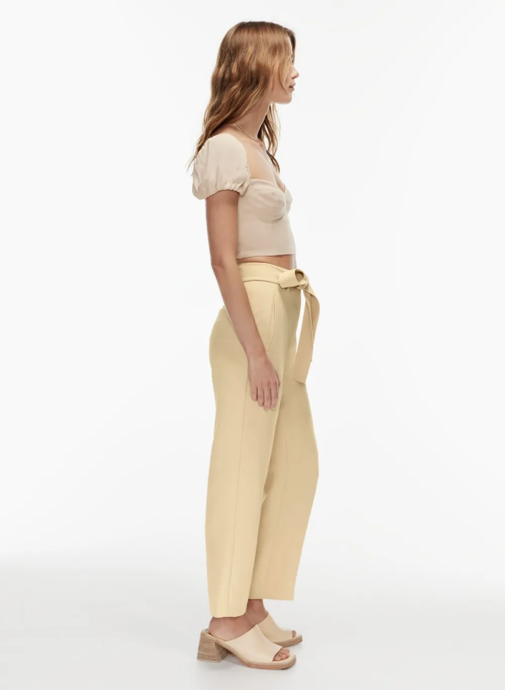 tie-front pant