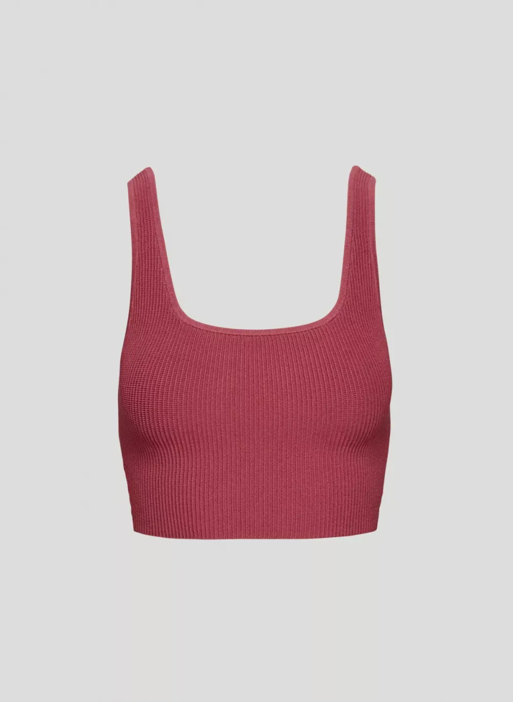 sculpt knit squareneck cropped tank