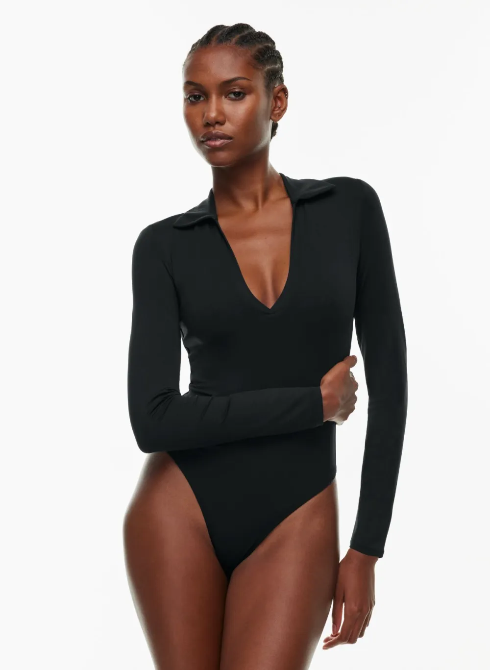 contour polo longsleeve bodysuit