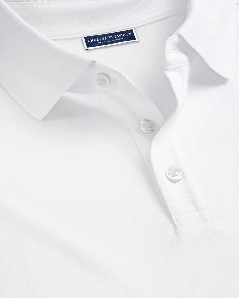 Men'S Casual Business POLO Shirt, Breathable Pique Fabric