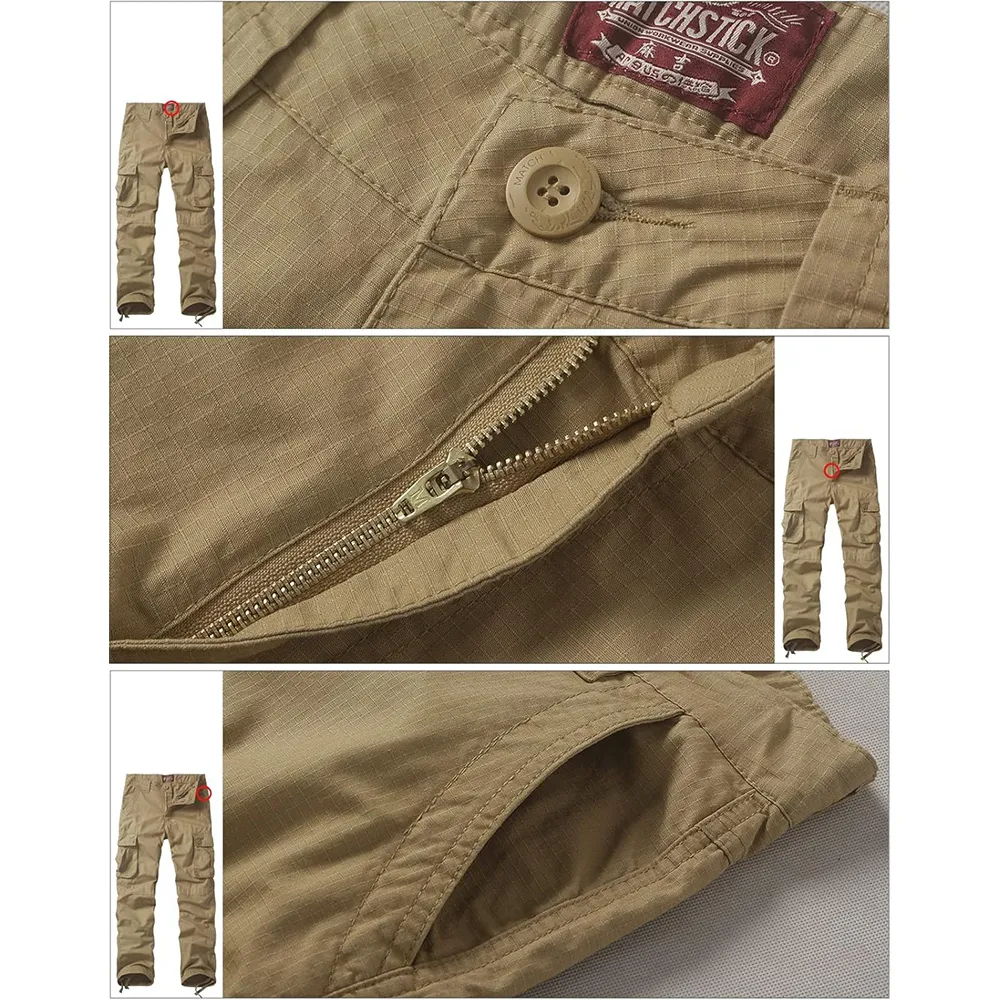 Men's Casual Wild Cargo Pants Outdoors Work Wear