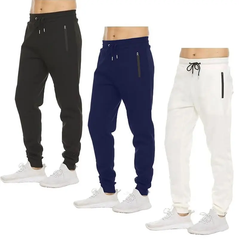 3 Pack Fleece Active Athletic Jogger Sweatpants with Drawstring Sizes S-4XL