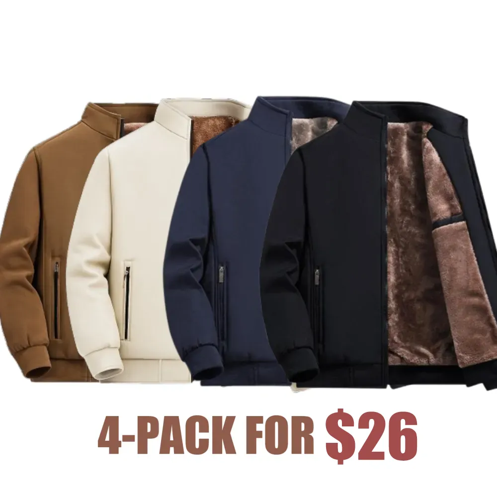 🔥Men’s Thermal Fleece Zip Jacket – Warm, Durable Outerwear for Fall & Winter Adventures