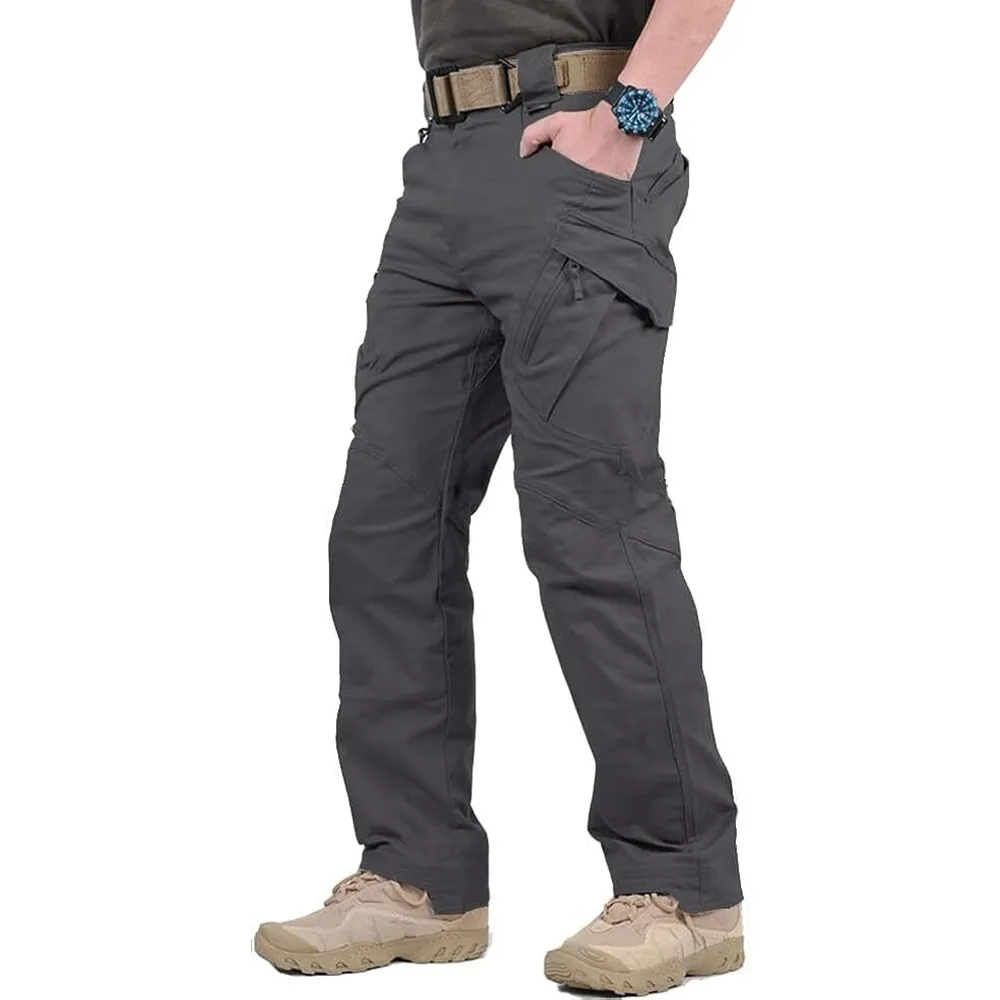 Men's Assault Tactical Pants Lightweight Cotton Outdoor Military Combat Cargo Trousers