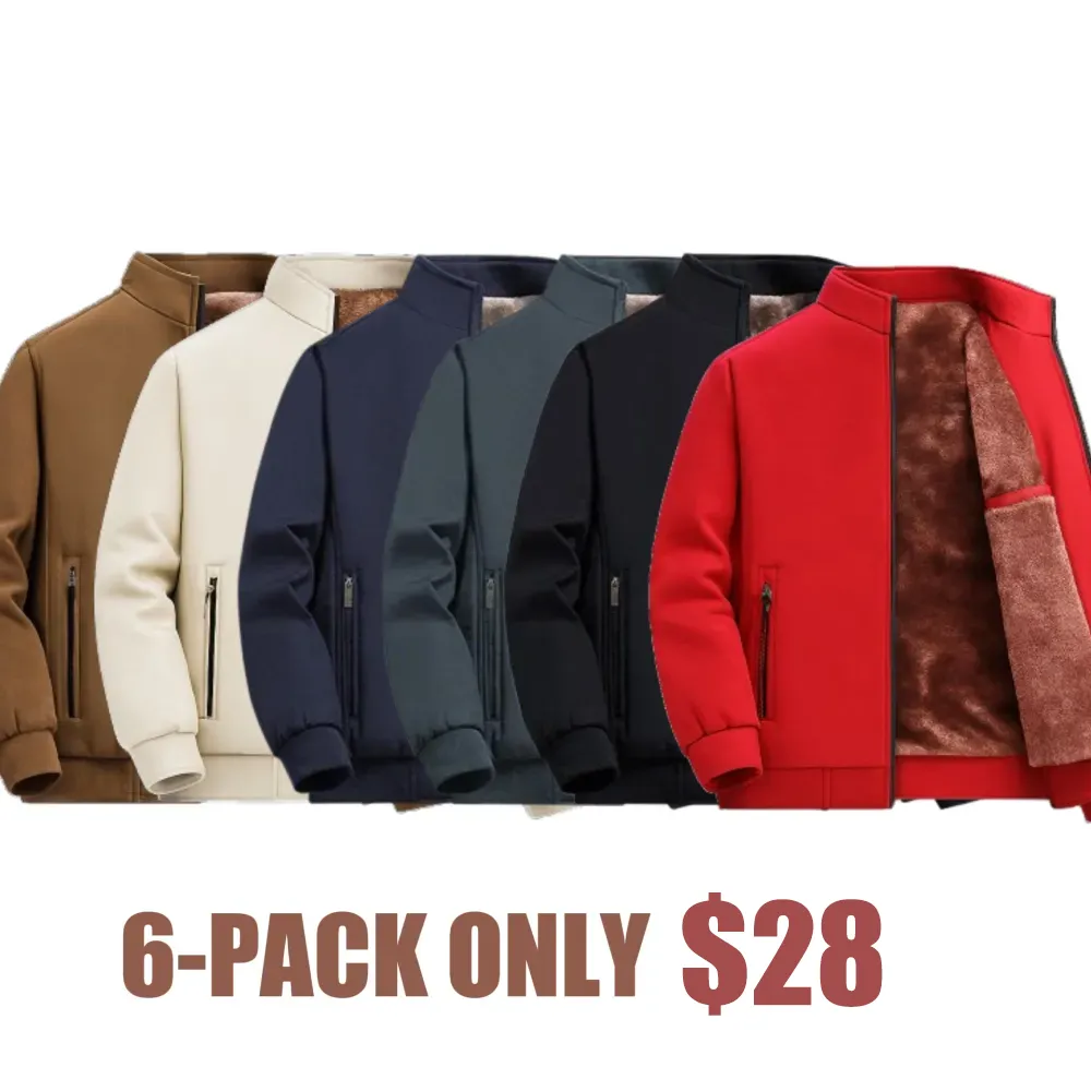 🔥Men’s Thermal Fleece Zip Jacket – Warm, Durable Outerwear for Fall & Winter Adventures