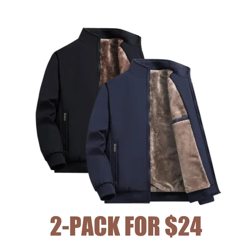 🔥Men’s Thermal Fleece Zip Jacket – Warm, Durable Outerwear for Fall & Winter Adventures