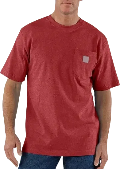 🏆Men's product sells best first 🔥  Men's  Workwear Loose Fit Heavyweight Short-Sleeve Pocket T-Shirt (Also Available in Big & Tall)
