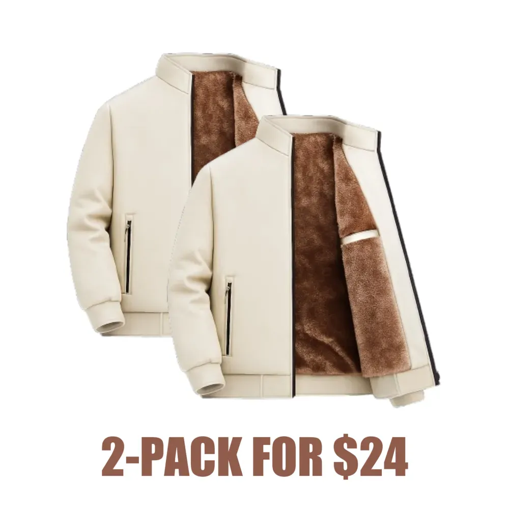 🔥Men’s Thermal Fleece Zip Jacket – Warm, Durable Outerwear for Fall & Winter Adventures