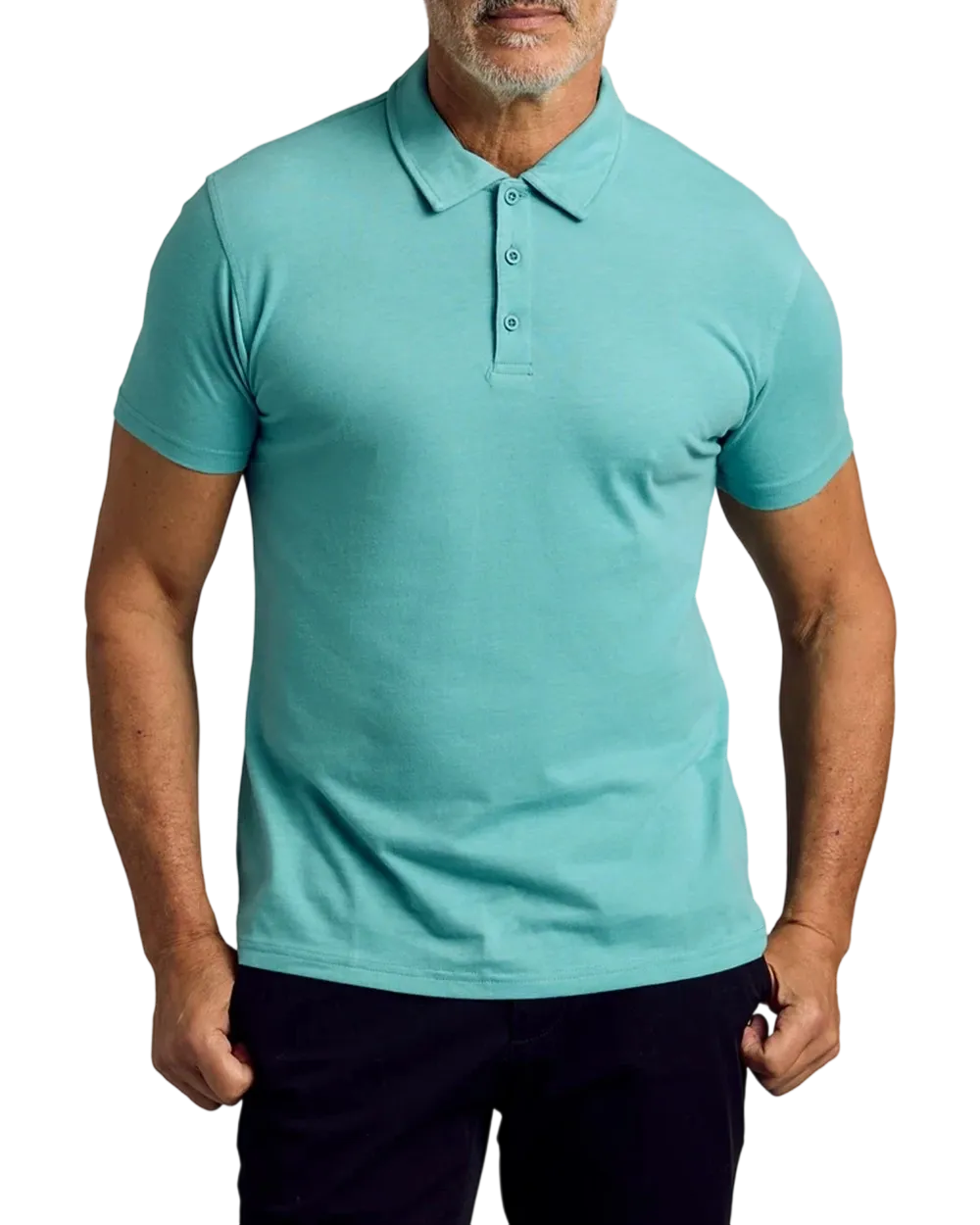 Men'S Casual Business POLO Shirt, Breathable Pique Fabric,Classic Polo