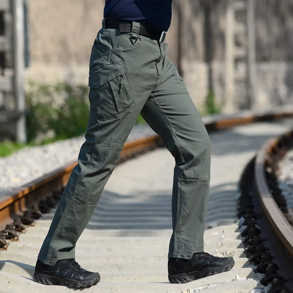 Men's Assault Tactical Pants Lightweight Cotton Outdoor Military Combat Cargo Trousers