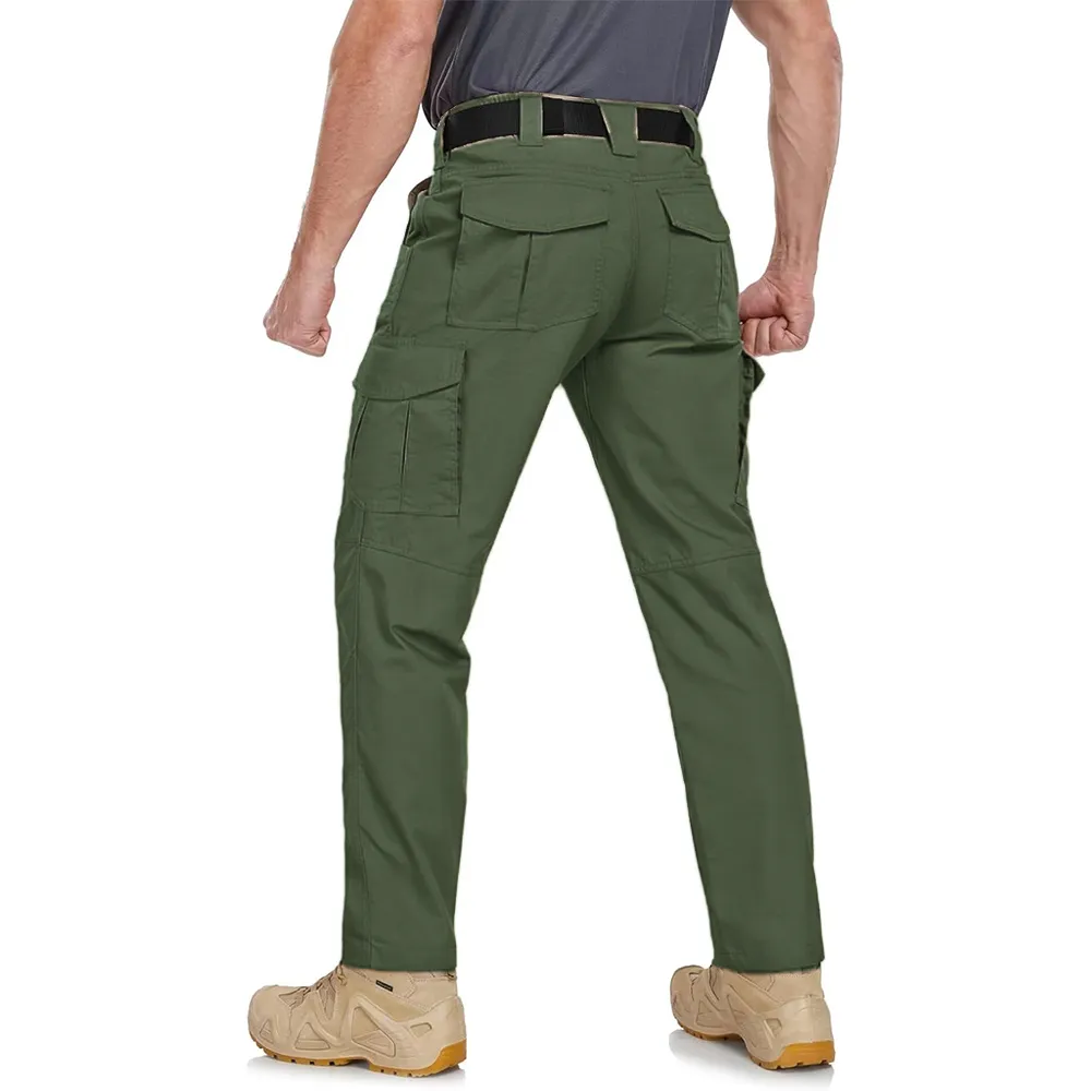 Men's Ripstop Water-Resistant Cargo Pants,Ripstop Water Resistant Hiking Work Pants