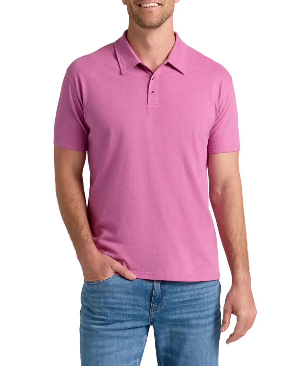 Men'S Casual Business POLO Shirt, Breathable Pique Fabric,Classic Polo