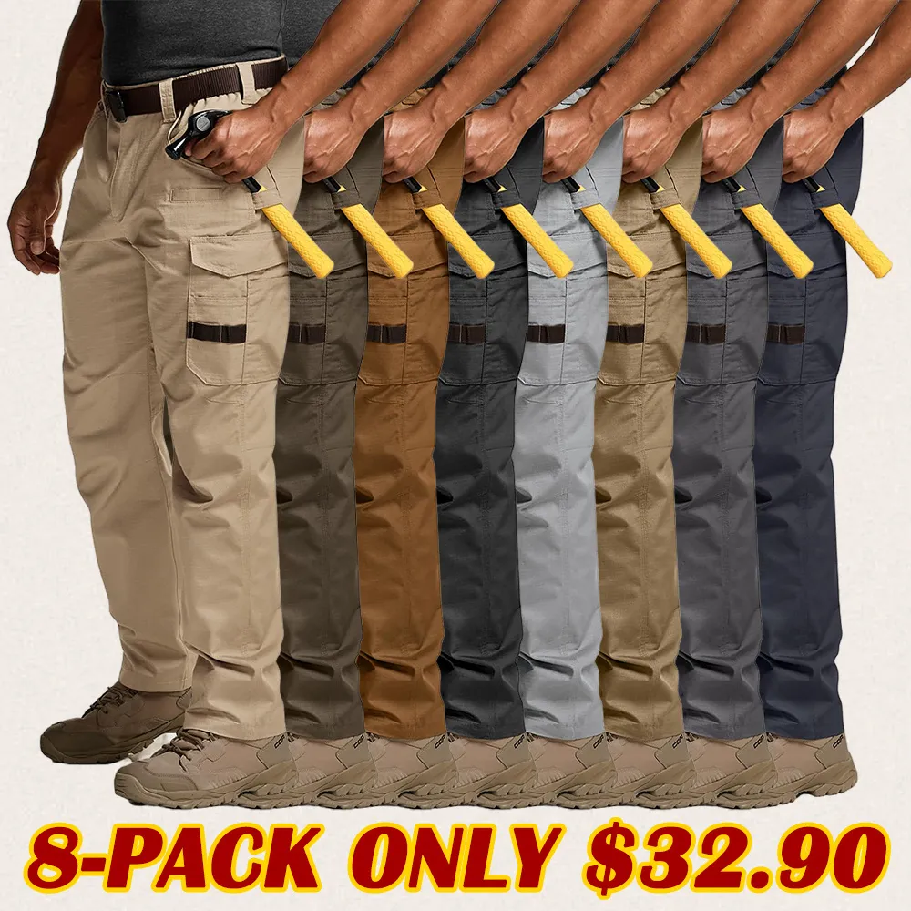 Men's Ripstop Work Pants,Water Resistant Outdoor Tactical Pants