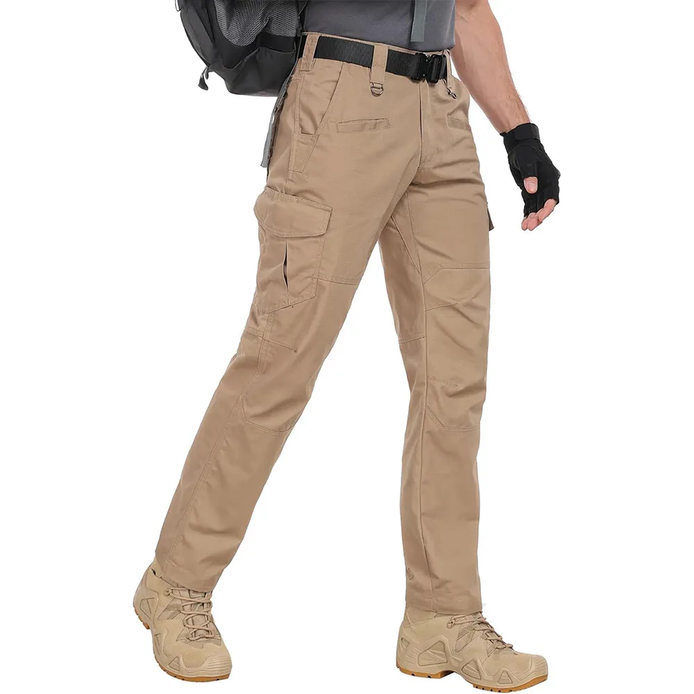 Men's Ripstop Water-Resistant Cargo Pants,Ripstop Water Resistant Hiking Work Pants