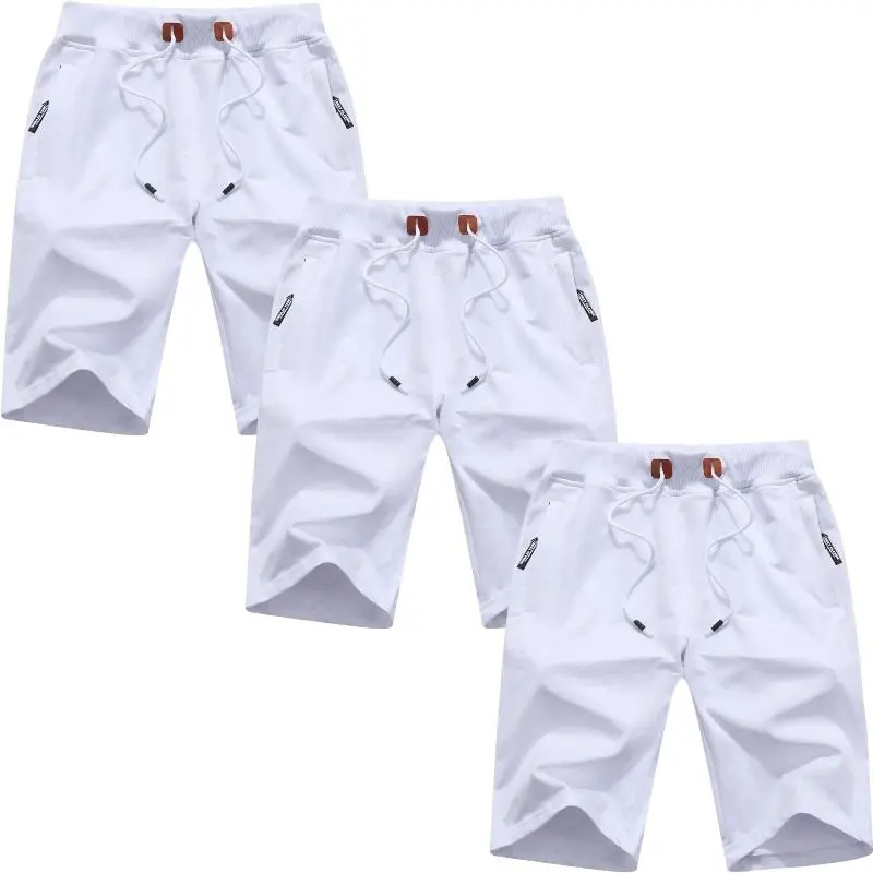 9PACK-Men'S Summer Casual Shorts With Zipper Pockets