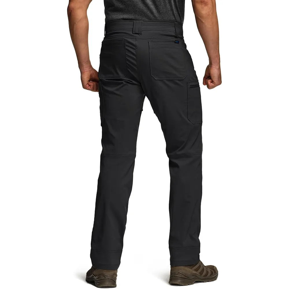 Men's Cool Flex Tactical Pants, Water Resistant Lightweight Stretch Cargo Work Hiking Pants