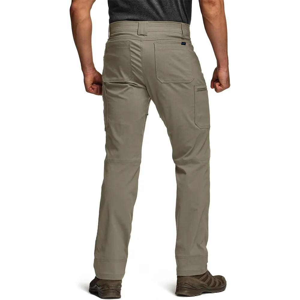 Men's Cool Flex Tactical Pants, Water Resistant Lightweight Stretch Cargo Work Hiking Pants