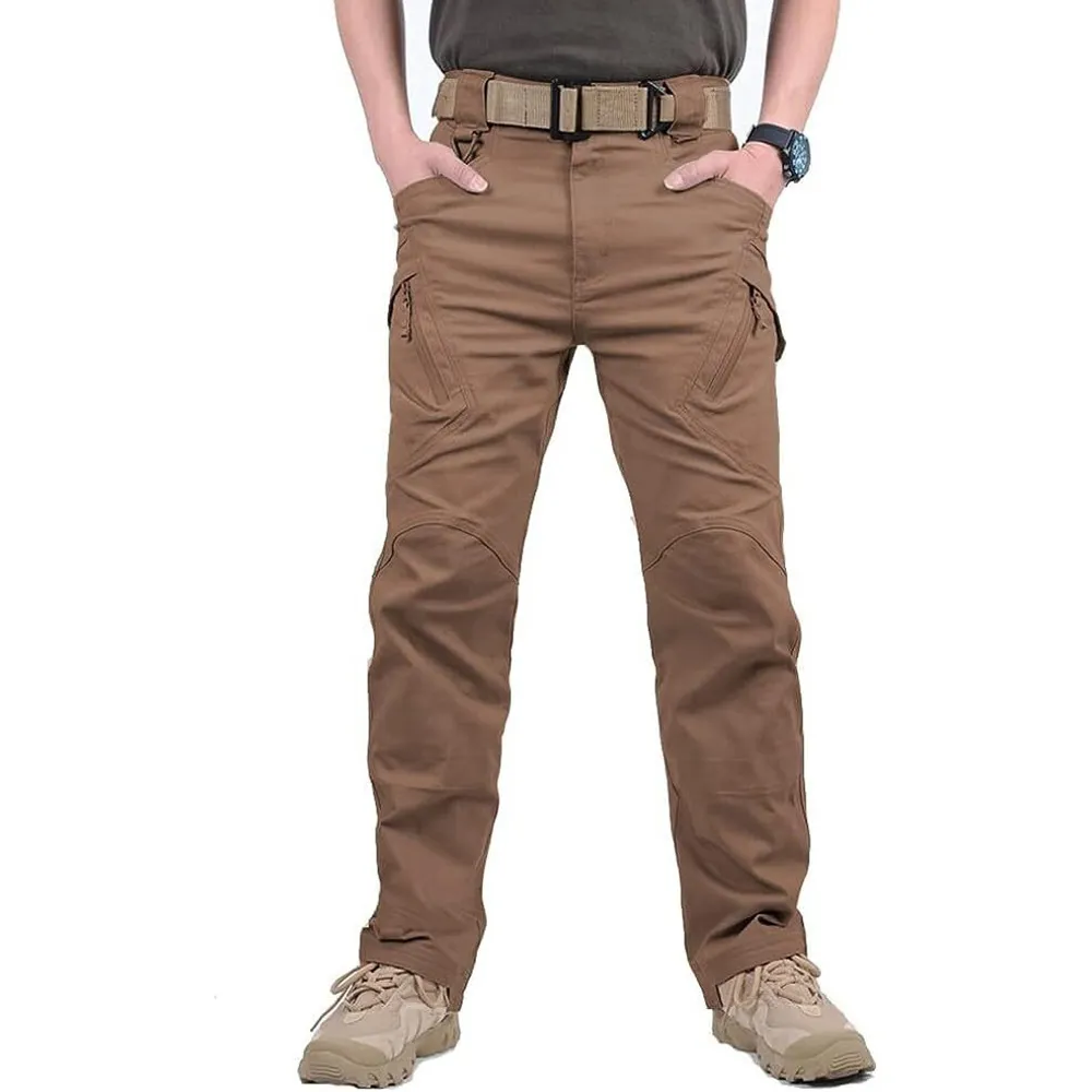 Men's Assault Tactical Pants Lightweight Cotton Outdoor Military Combat Cargo Trousers