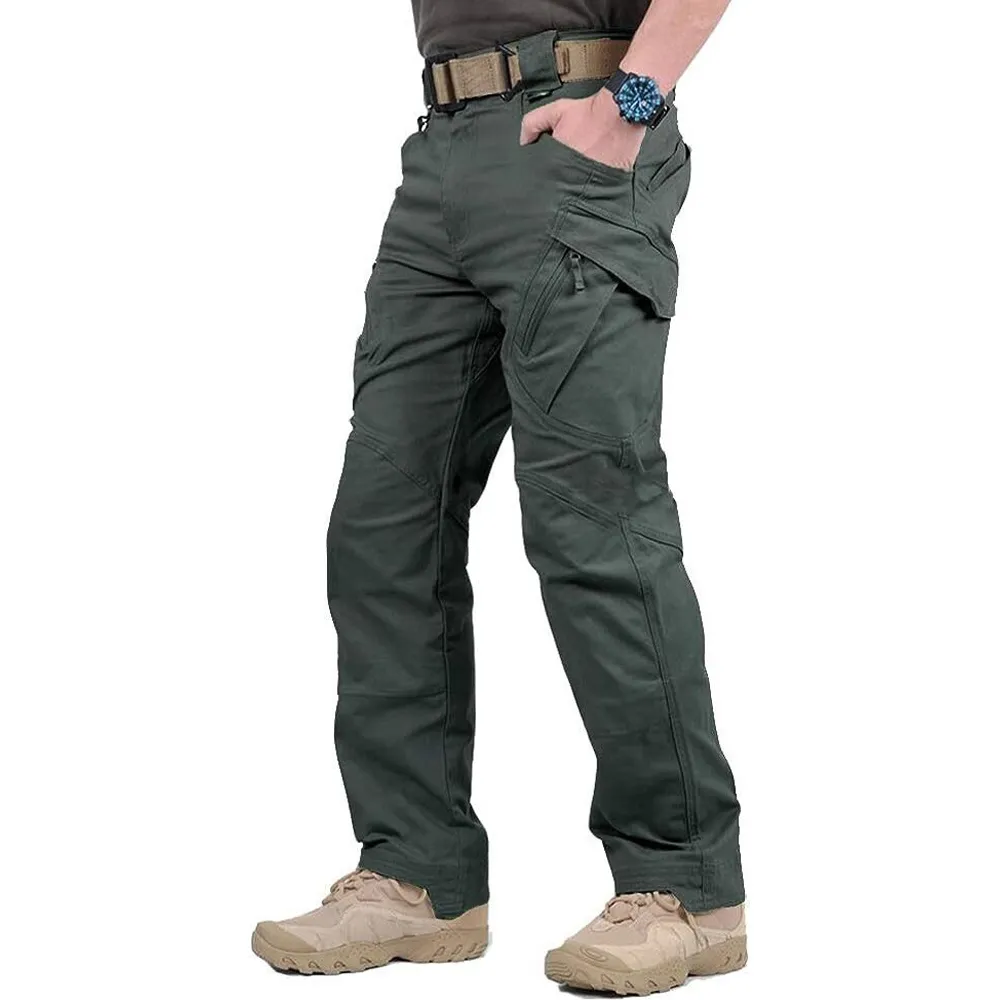 Men's Assault Tactical Pants Lightweight Cotton Outdoor Military Combat Cargo Trousers