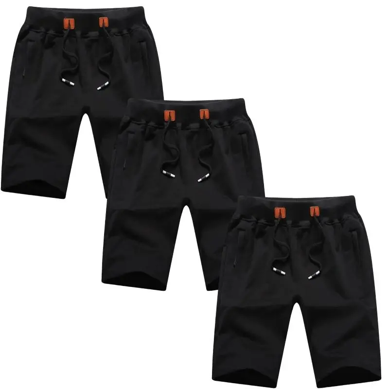 9PACK-Men'S Summer Casual Shorts With Zipper Pockets