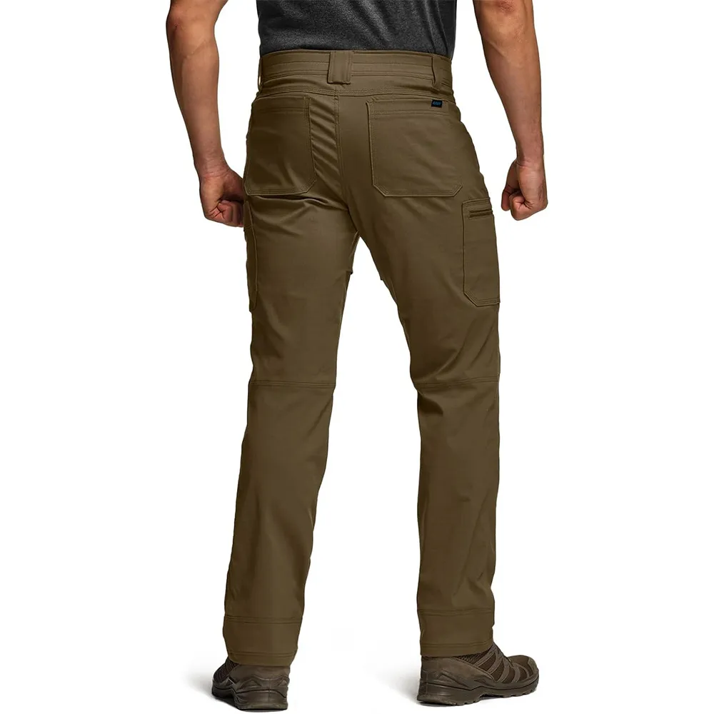 Men's Cool Flex Tactical Pants, Water Resistant Lightweight Stretch Cargo Work Hiking Pants