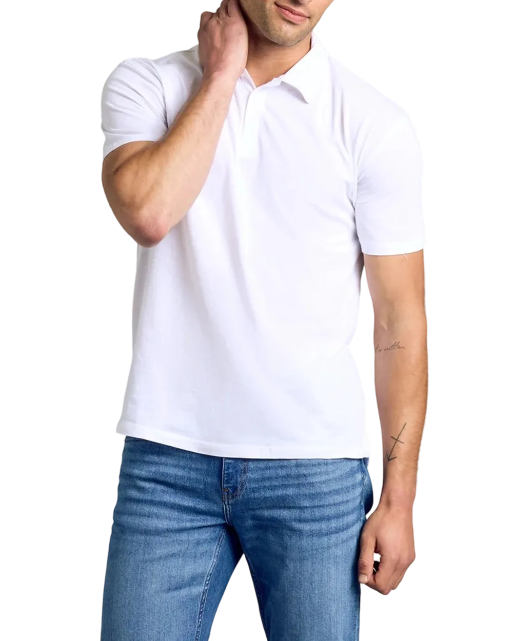 Men'S Casual Business POLO Shirt, Breathable Pique Fabric,Classic Polo