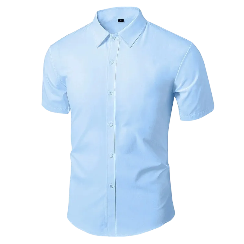 Men'S White Shirt Long Sleeves Free Ironing Business Formal Slim Fit Korean Style Professional Work Men'S White Casual Suit Shirt