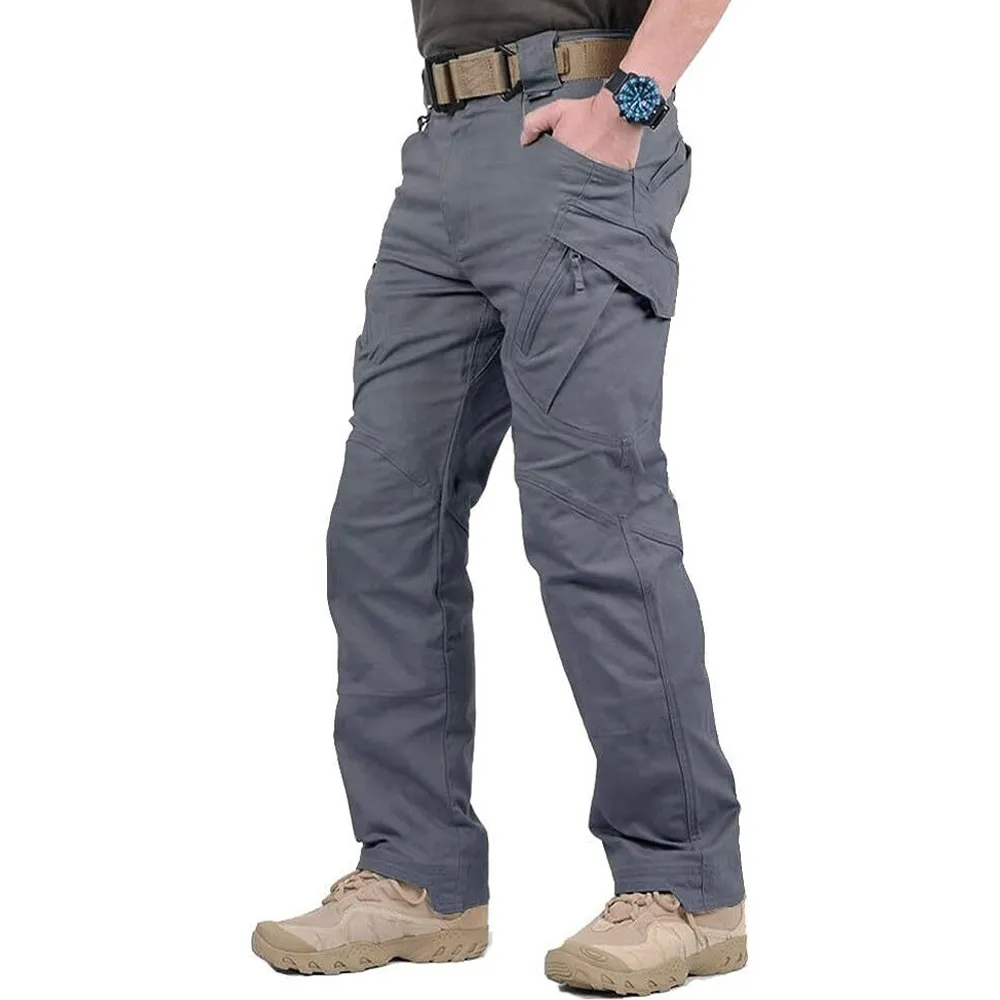 Men's Assault Tactical Pants Lightweight Cotton Outdoor Military Combat Cargo Trousers
