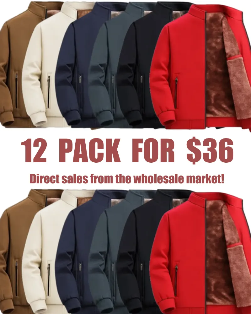 🔥Men’s Thermal Fleece Zip Jacket – Warm, Durable Outerwear for Fall & Winter Adventures