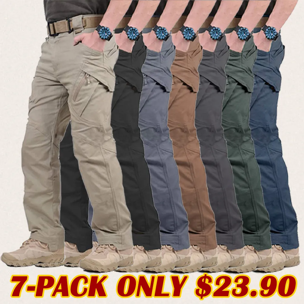 Men's Assault Tactical Pants Lightweight Cotton Outdoor Military Combat Cargo Trousers