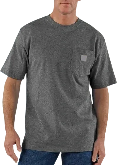 🏆Men's product sells best first 🔥  Men's  Workwear Loose Fit Heavyweight Short-Sleeve Pocket T-Shirt (Also Available in Big & Tall)