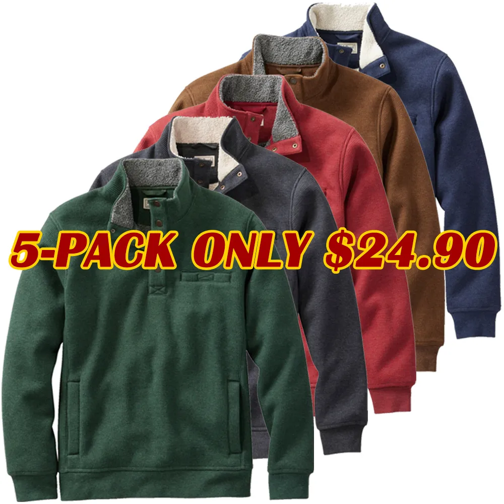 Men's Katahdin Iron Works Bonded Waffle Fleece, Mockneck