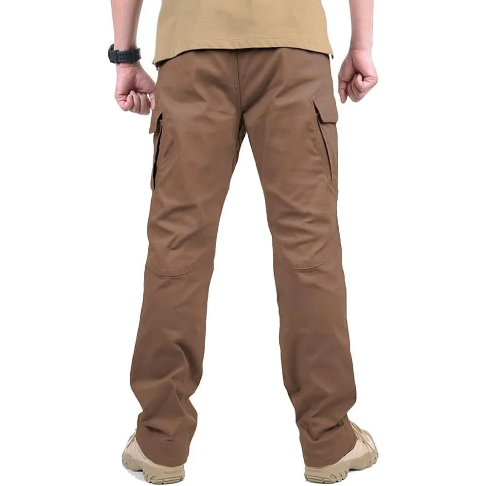 Men's Assault Tactical Pants Lightweight Cotton Outdoor Military Combat Cargo Trousers