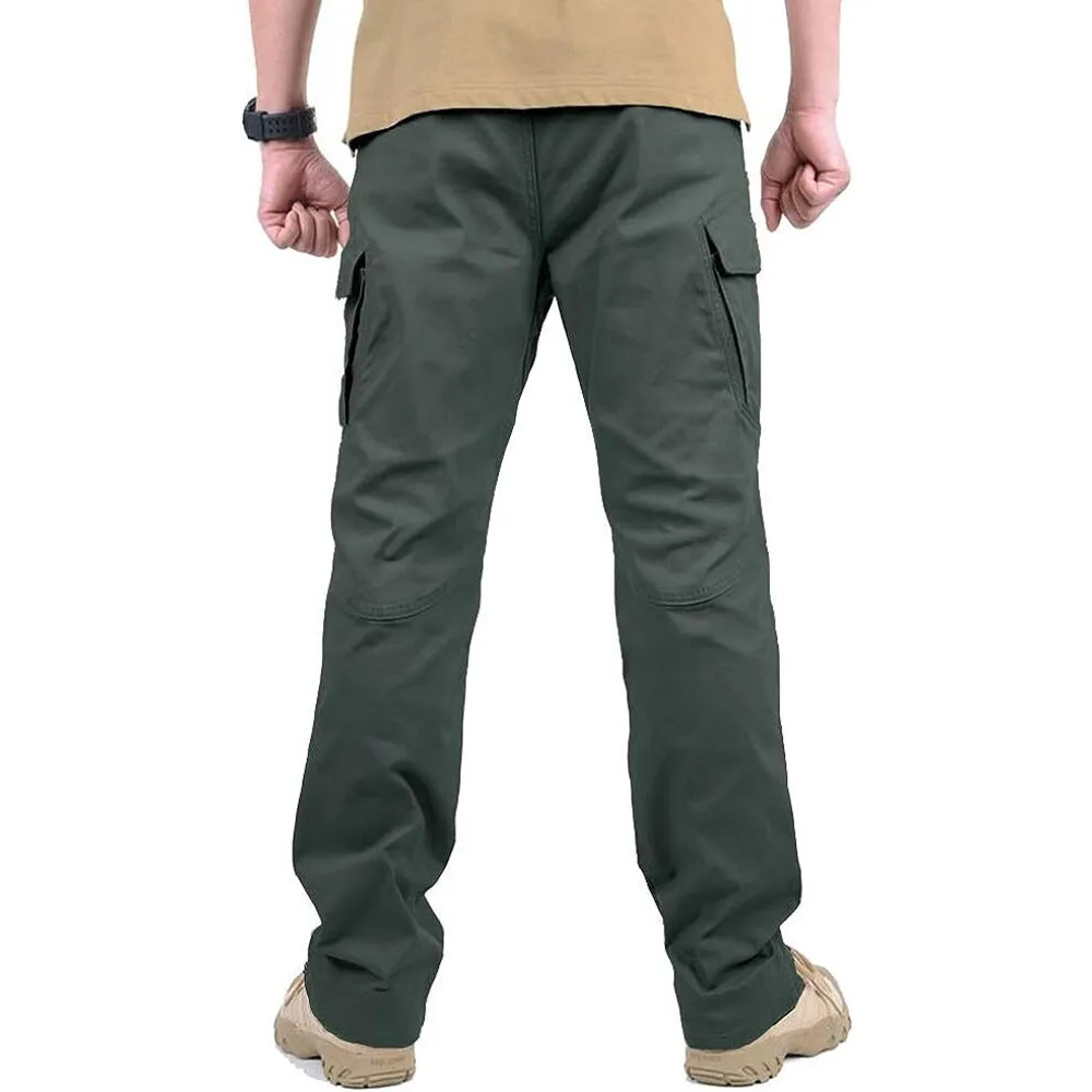 Men's Assault Tactical Pants Lightweight Cotton Outdoor Military Combat Cargo Trousers