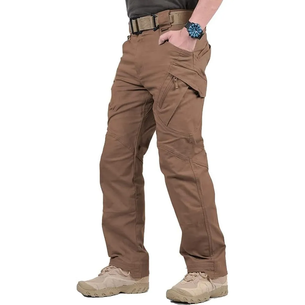 Men's Assault Tactical Pants Lightweight Cotton Outdoor Military Combat Cargo Trousers