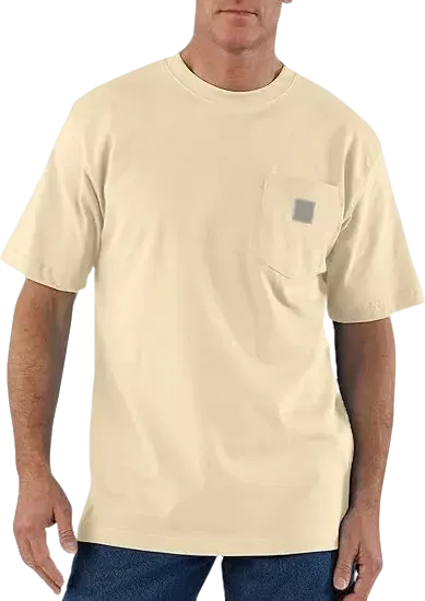 🏆Men's product sells best first 🔥  Men's  Workwear Loose Fit Heavyweight Short-Sleeve Pocket T-Shirt (Also Available in Big & Tall)