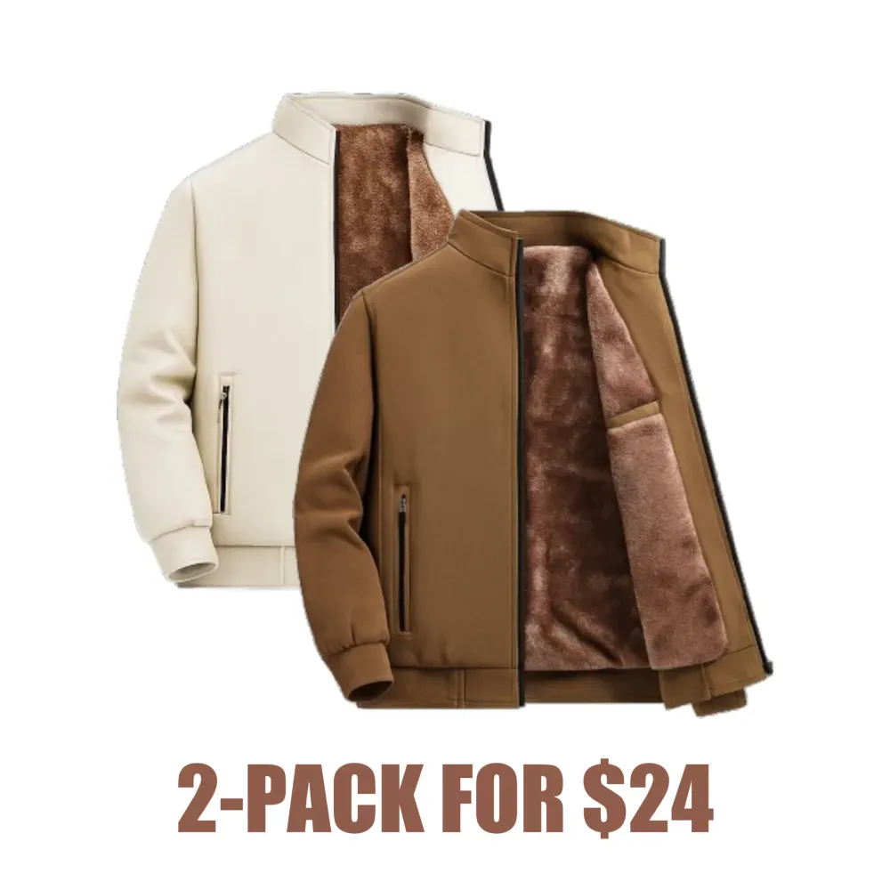 🔥Men’s Thermal Fleece Zip Jacket – Warm, Durable Outerwear for Fall & Winter Adventures