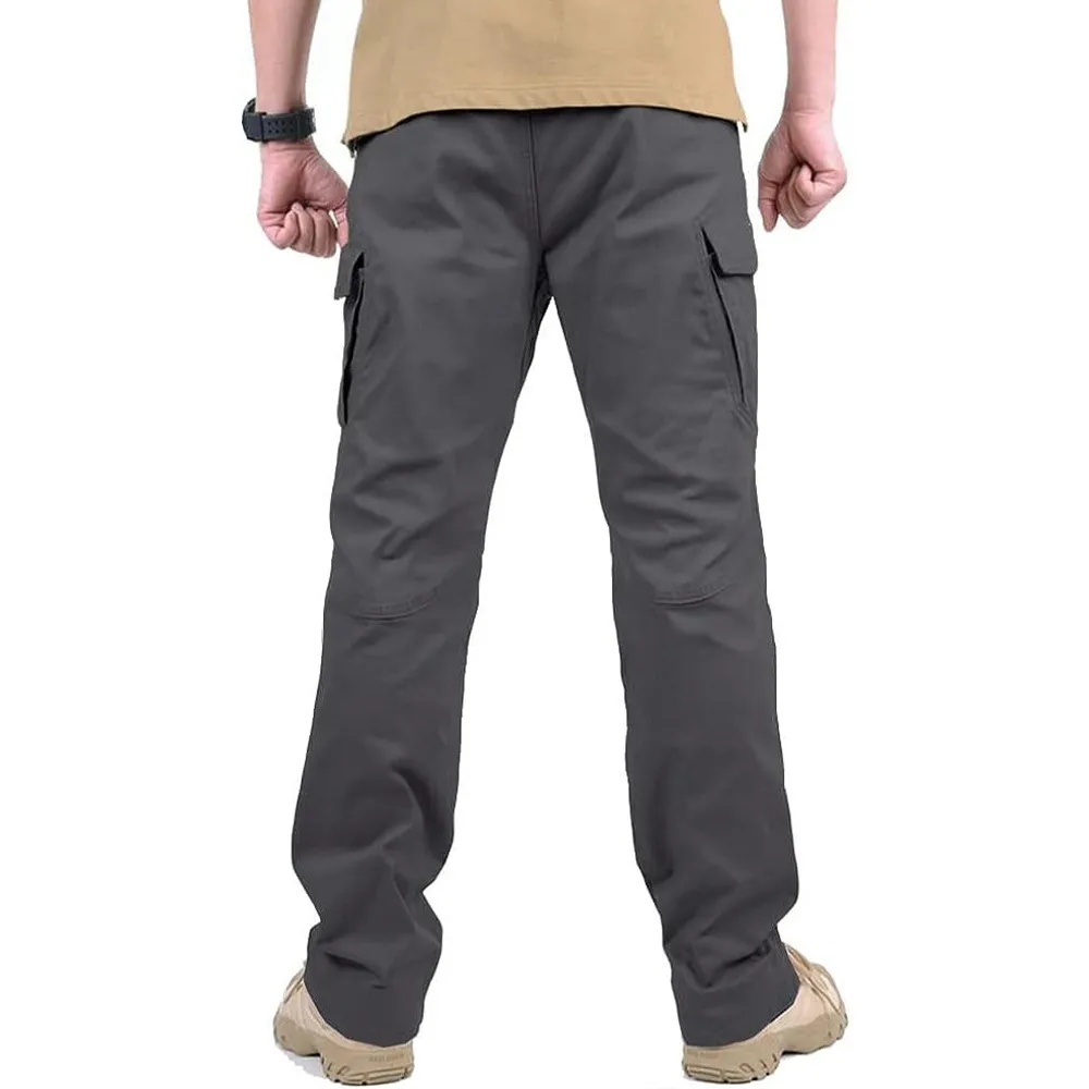 Men's Assault Tactical Pants Lightweight Cotton Outdoor Military Combat Cargo Trousers