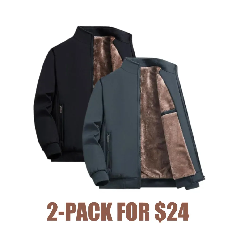 🔥Men’s Thermal Fleece Zip Jacket – Warm, Durable Outerwear for Fall & Winter Adventures