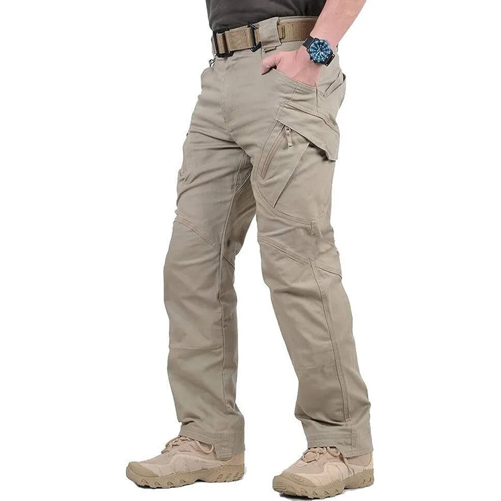 Men's Assault Tactical Pants Lightweight Cotton Outdoor Military Combat Cargo Trousers