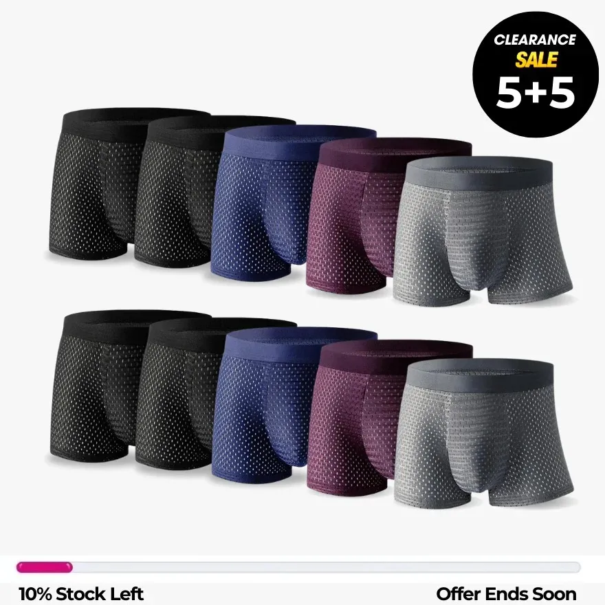 Bamboo Fibre Boxer Shorts - For All-Day Comfort