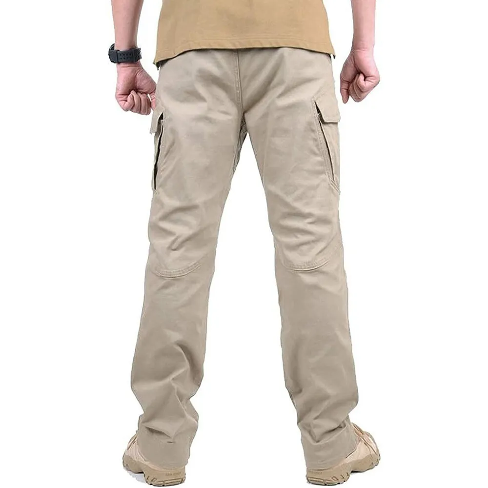 Men's Assault Tactical Pants Lightweight Cotton Outdoor Military Combat Cargo Trousers