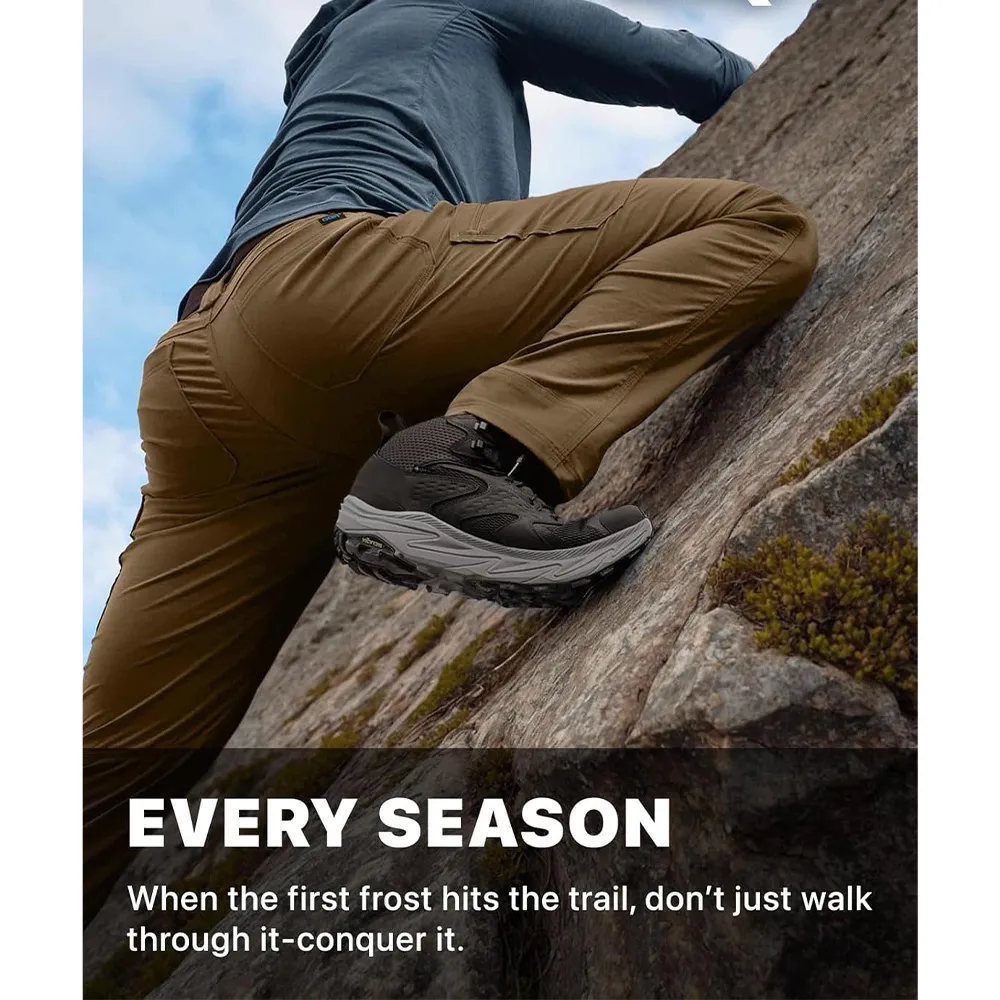 Men's Cool Flex Tactical Pants, Water Resistant Lightweight Stretch Cargo Work Hiking Pants