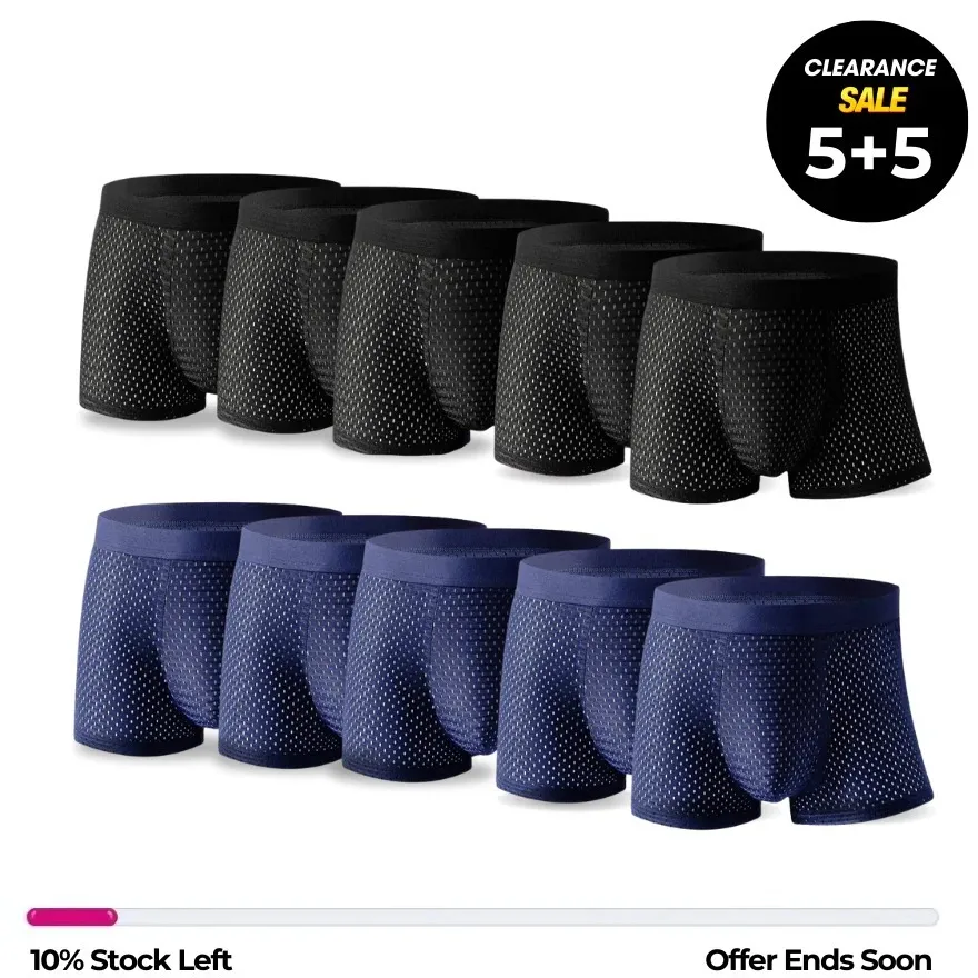 Bamboo Fibre Boxer Shorts - For All-Day Comfort