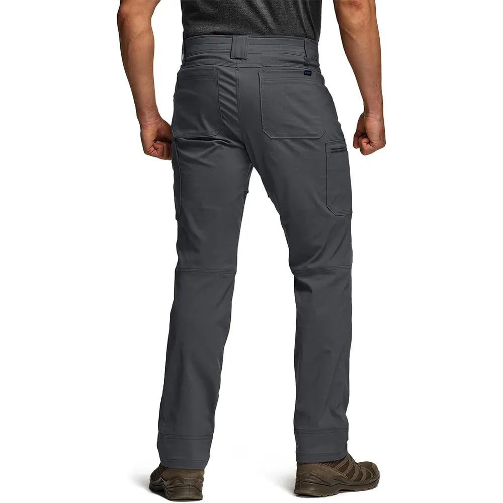 Men's Cool Flex Tactical Pants, Water Resistant Lightweight Stretch Cargo Work Hiking Pants