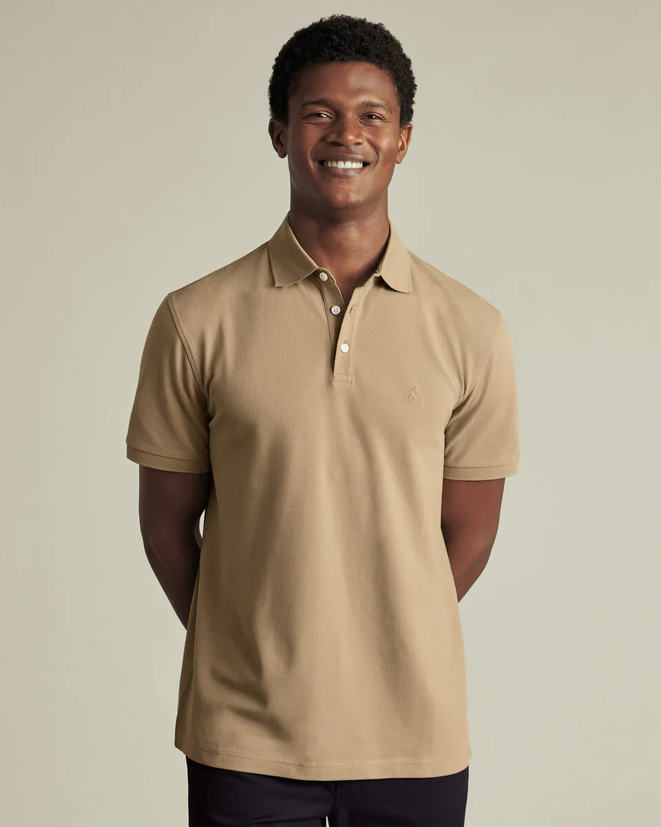 Men'S Casual Business POLO Shirt, Breathable Pique Fabric