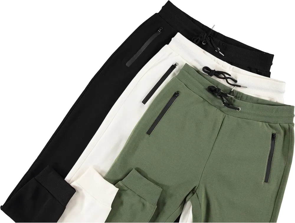 3 Pack Fleece Active Athletic Jogger Sweatpants with Drawstring Sizes S-4XL