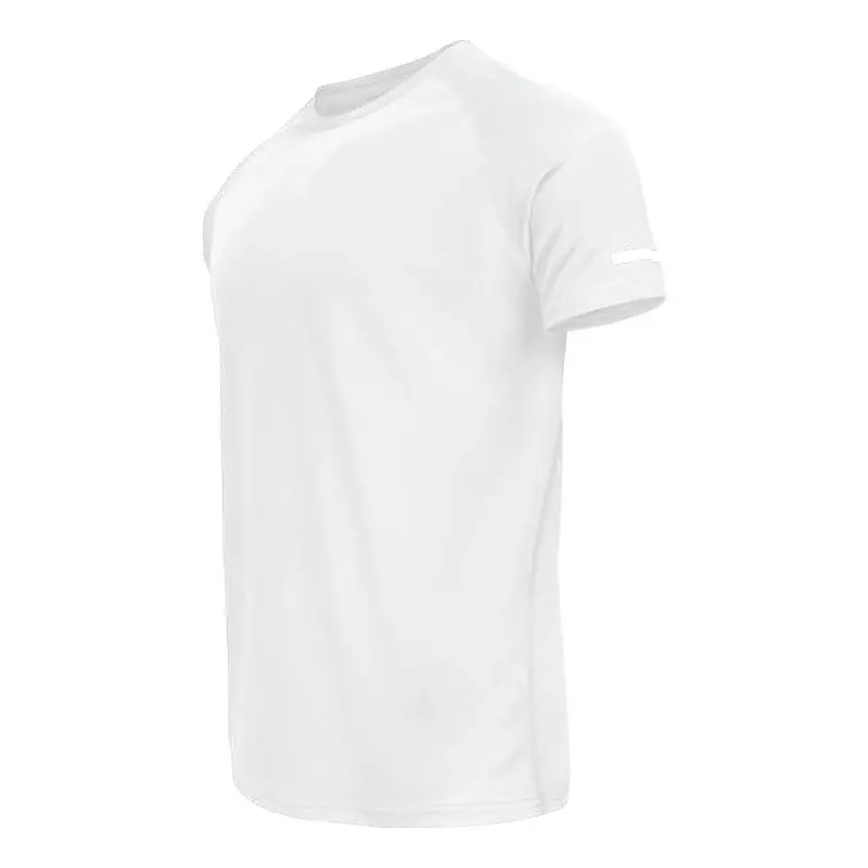 🔥12-Pack Men's Plain Reflective Design Sports Tee, Breathable Quick Drying Short Sleeve T-shirt
