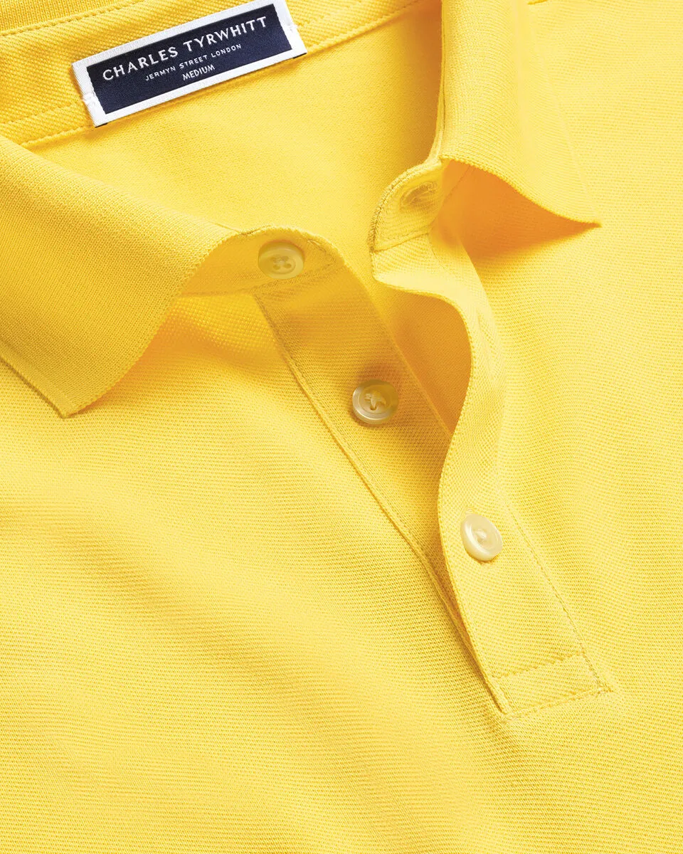 Men'S Casual Business POLO Shirt, Breathable Pique Fabric