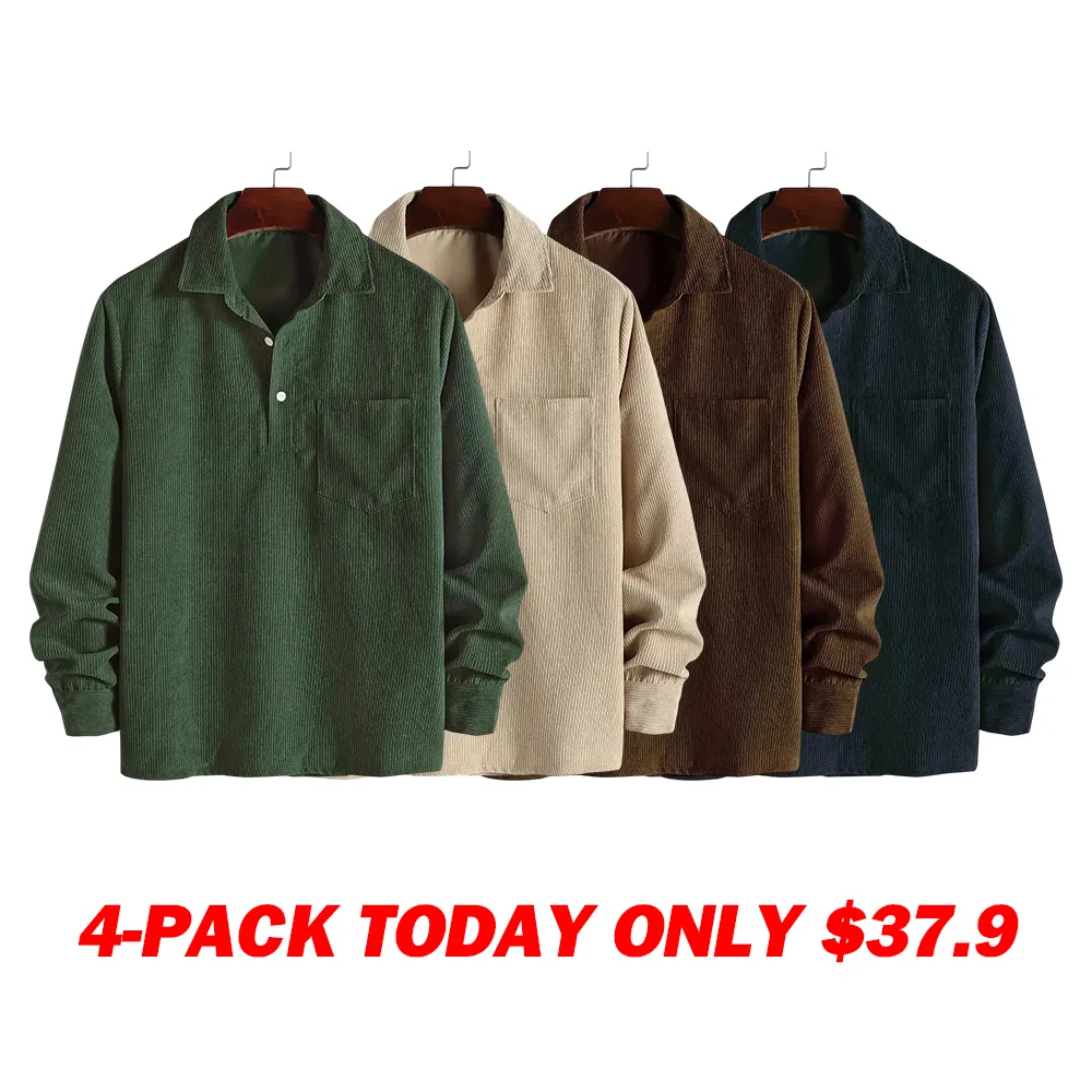 Men’s Corduroy Long-Sleeve Shirt